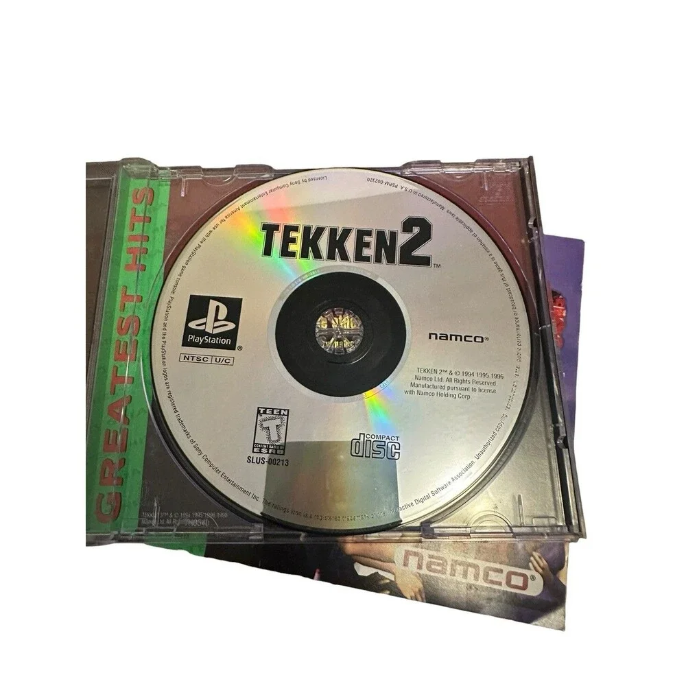 Tekken 2 [Greatest Hits] (Sony PlayStation 1) CIB, Tested & Working Reg. Card